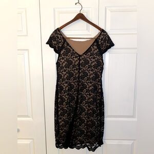 Connected Lace Midi Dress